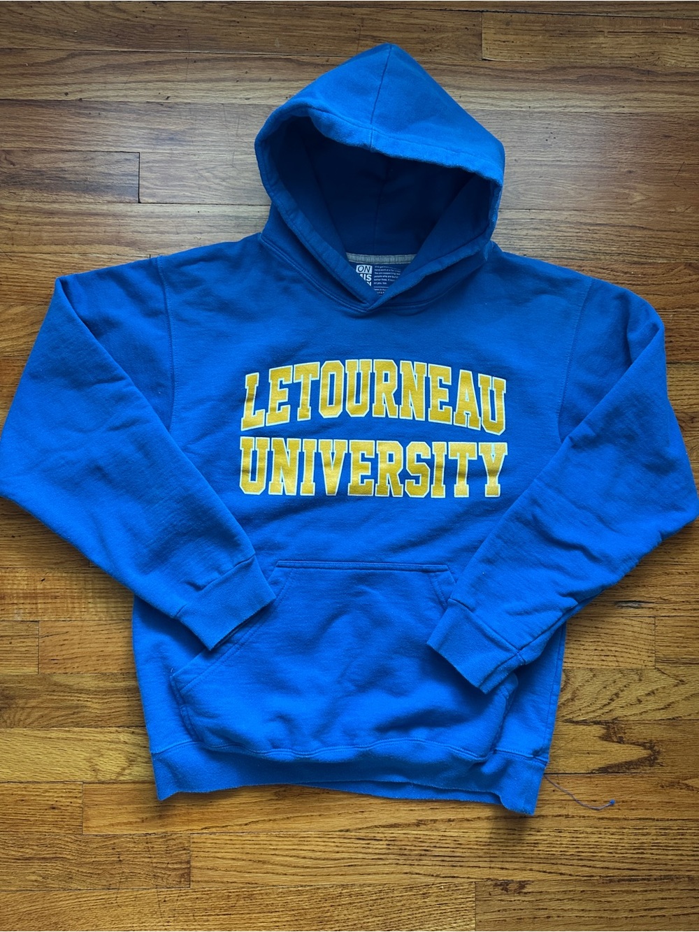 Letourneau University Blue Hooded Sweatshirt